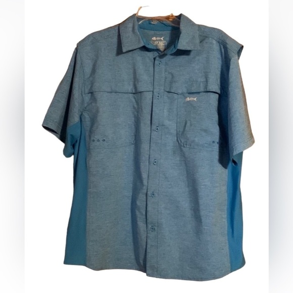 Silver Bait fishing shirt Blue Men’s Medium - Picture 1 of 8